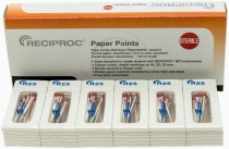 Paperpoints, Reciproc, Steriel,  R25. Rood VDW 
