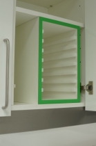 Traykast los voor 8 normtrays, groen, schoon